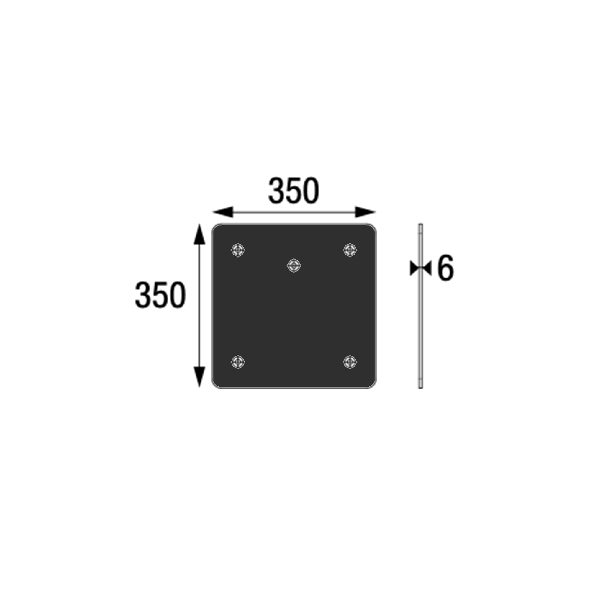 Télécharger le catalogue EMBASE LÉGÈRE CARRÉE 35X35 BLACK EM259 - évènementiel en Normandie