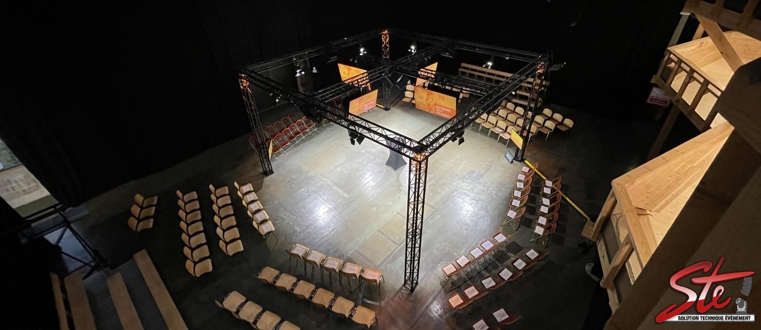 Installation d'un plateau live pour une conférence 360Â°. - Solution Technique Evènement à Caen